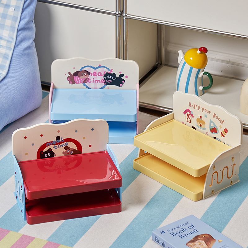 宠物多巴胺可调节收纳架狗狗零食收纳餐桌猫咪可调节餐桌宠物用品