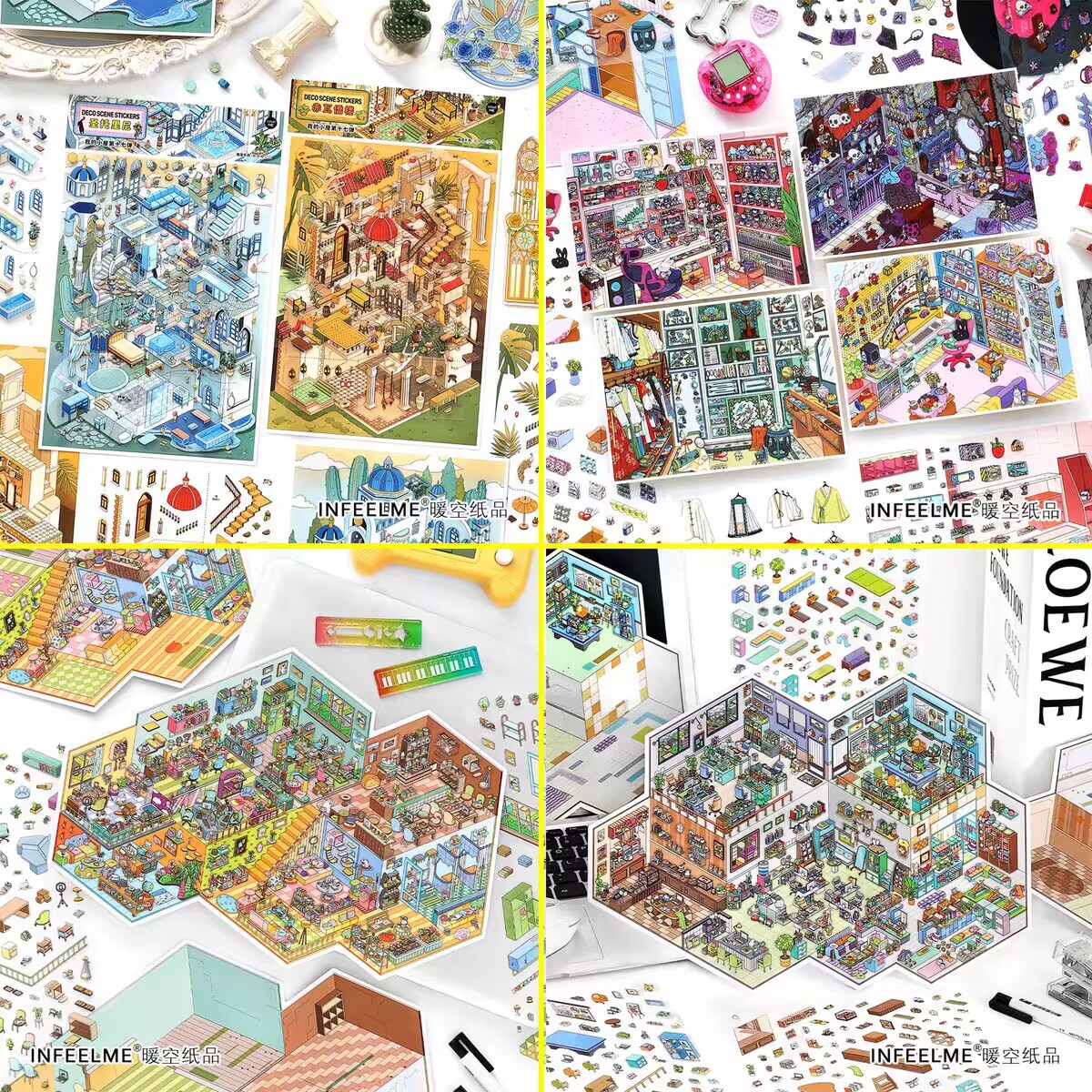 infeel.Me今日营业中32.0系列场景贴纸我的小屋17.0/18.0造景贴纸