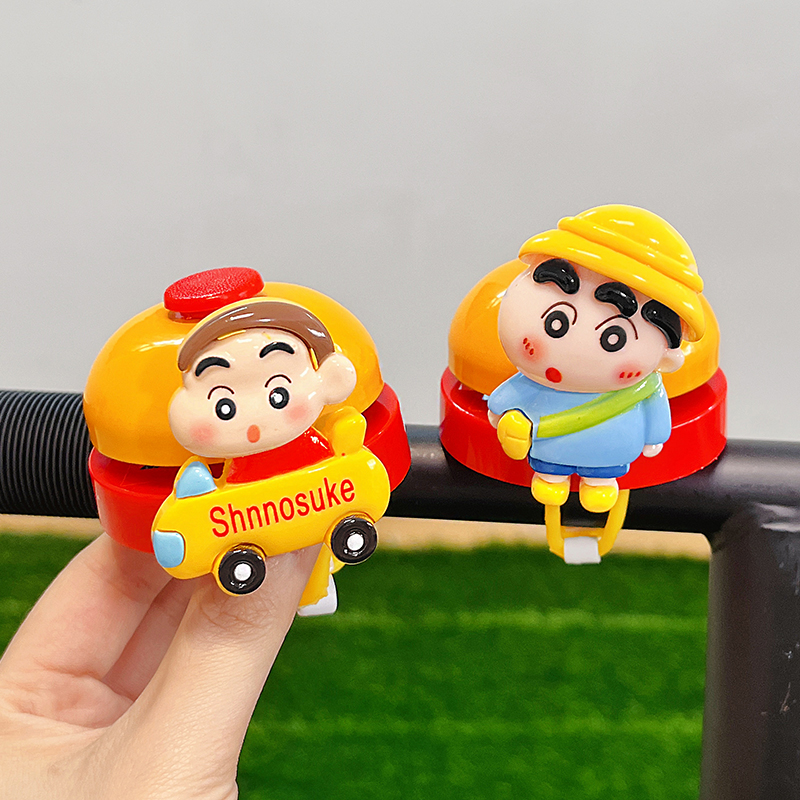 儿童平衡车铃铛手拍铃超响可爱卡通蜡笔小新山地车自行车骑行喇叭