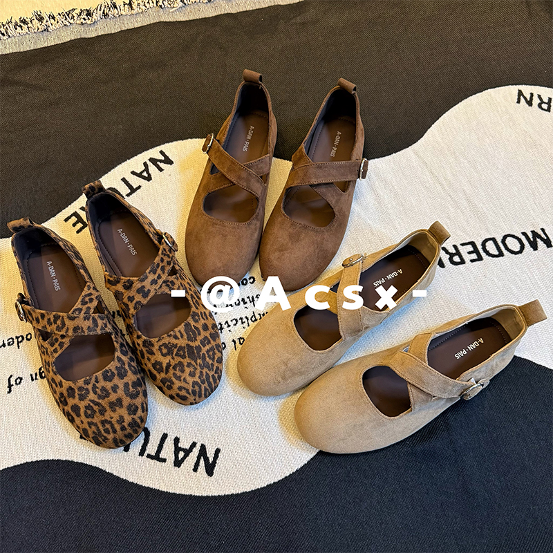 【阿茶】小韩芭蕾~2025秋季新款圆头复古英伦风韩版玛丽珍单鞋女