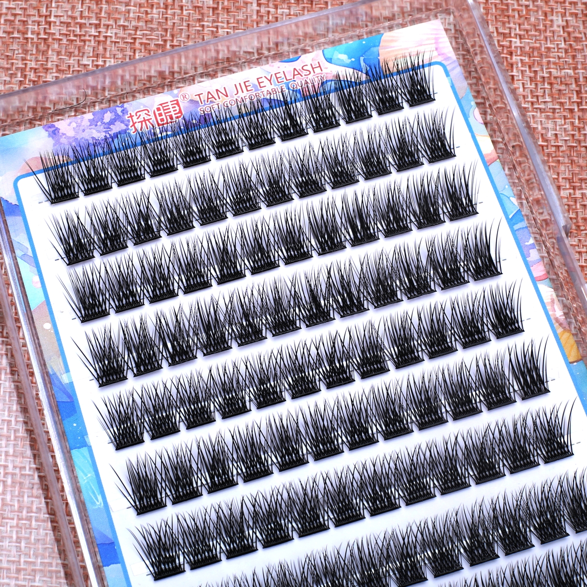 探睫魅羽三部曲自然浓密卷翘分段式柔软大容量适合新手的假睫毛