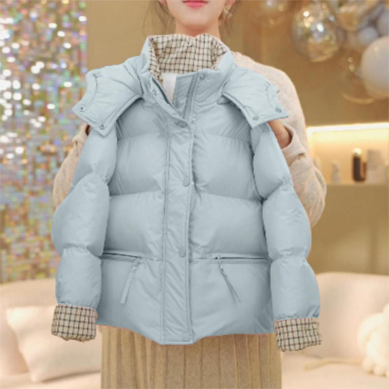 2025秋冬季新款女童羽绒棉服中大童棉衣加绒外套儿童宝宝洋气冬装