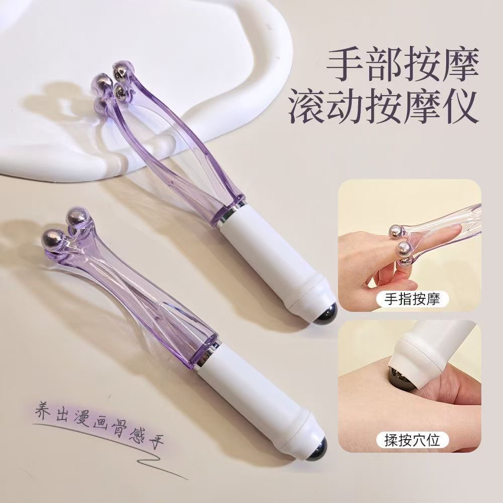 手指按摩器关节滚轮式新款多功能蜗牛钢磁珠夹手指纤手神器