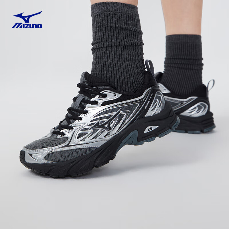 Mizuno/美津浓男女休闲透气轻便复古缓震跑鞋FIYI V2黑曜石/04