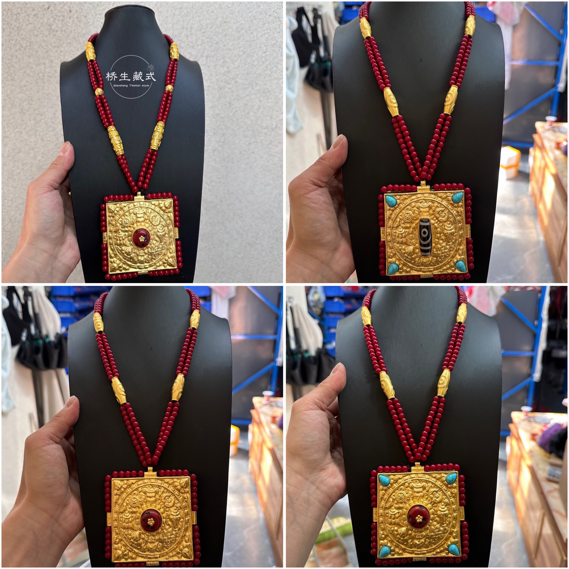 铜合金项链 编织编绳项坠时尚毛衣链