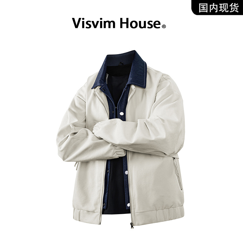 【品牌现货撤柜】VISVIM WINGS秋季复古机能风假两件宽松夹克外套男