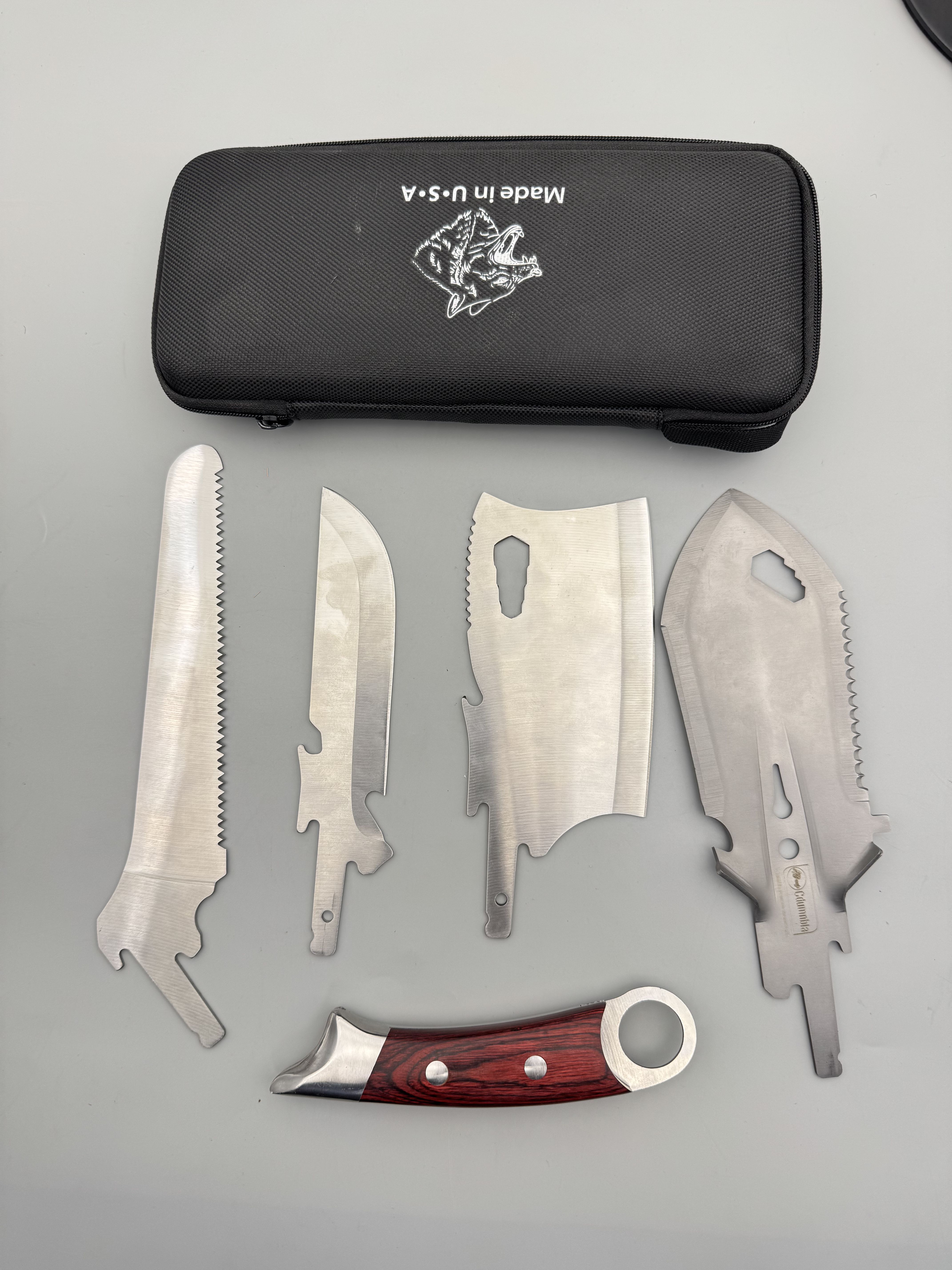 户外多用途四件套露营工具野营手动锯子铲子园艺组合工具