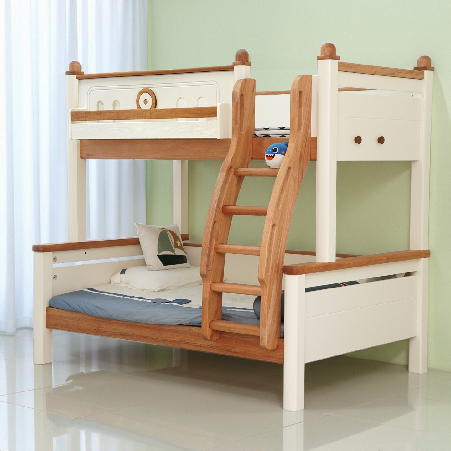 全实木 儿童床上下床子母床双层床两层床高低床上下铺