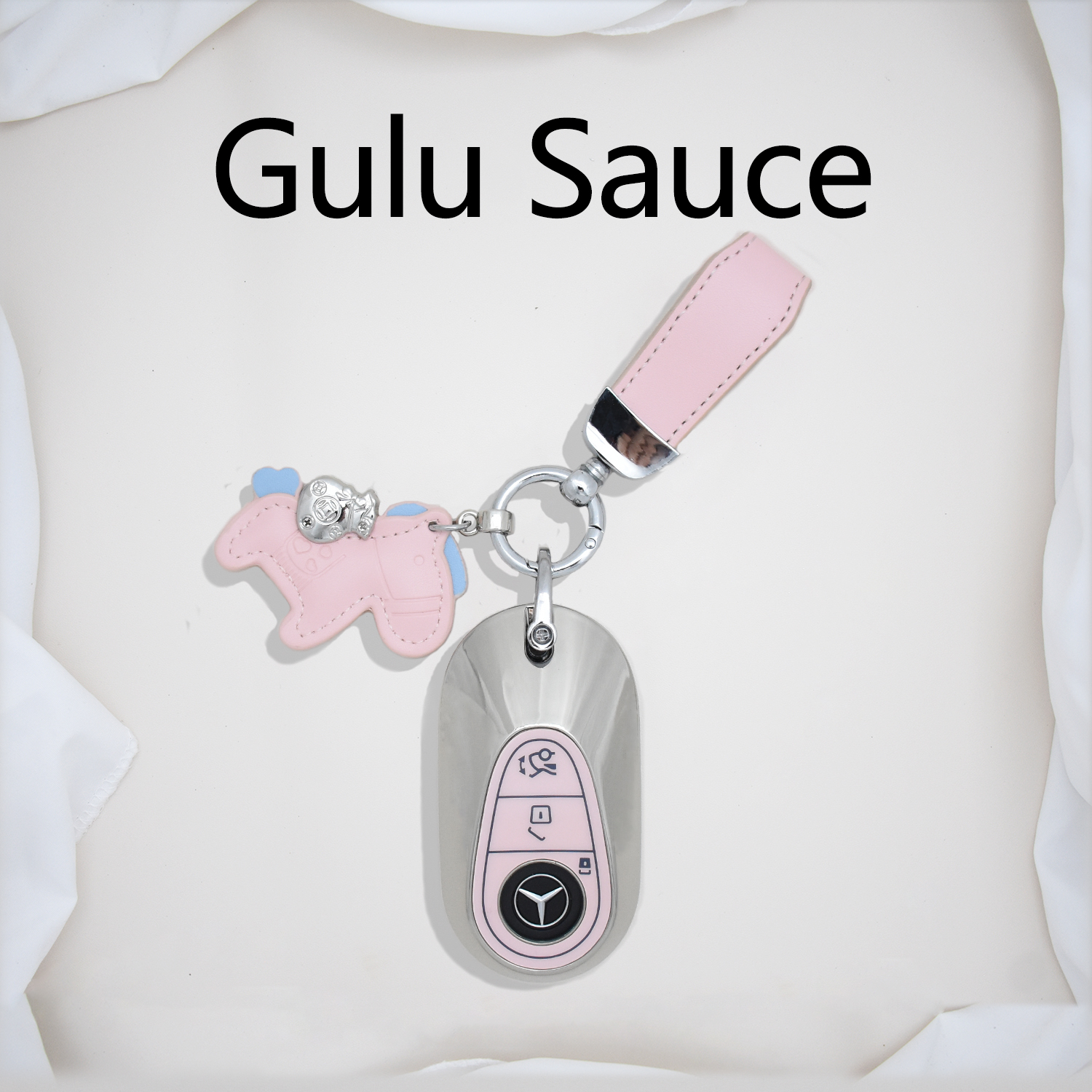 【奔驰】奔驰钥匙套E300L车C260L扣GLC壳A200包C200男GLA女GLE350