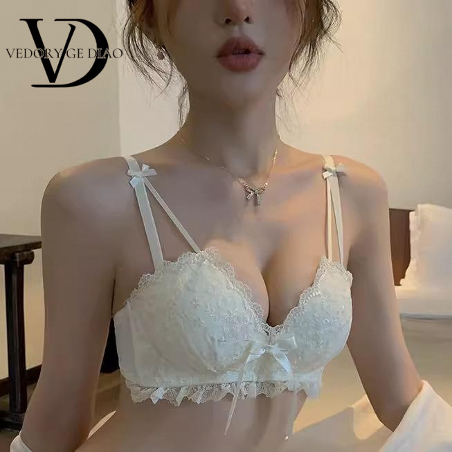 维多利亚内衣女小胸聚拢日系少女胸罩无钢圈收副乳防下垂纯欲文胸