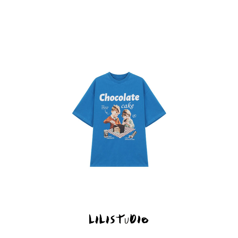 PCNY「美式趣T」不理理夏季新款小众女装美式圆领T恤童趣印花短袖女