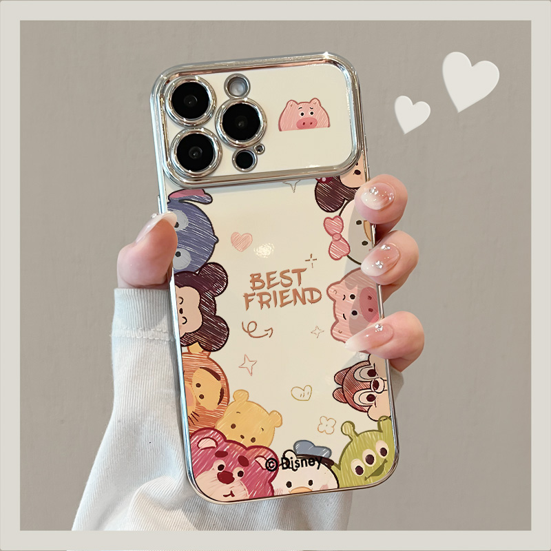 Q版家族适用苹果17pro新款iPhone17防摔手机壳16电镀硅胶15外壳