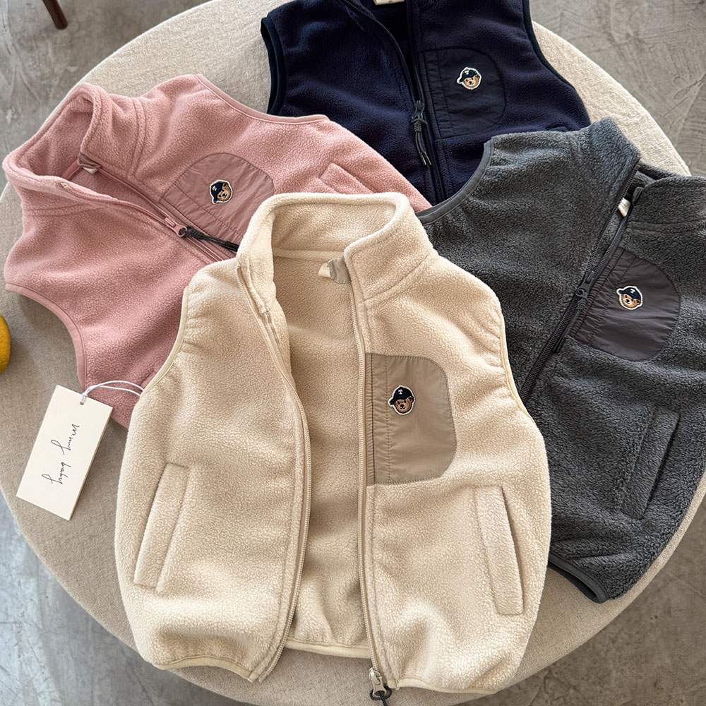 儿童马甲2025秋冬新款中小童保暖卡通背心内外搭潮宝宝坎肩双面绒
