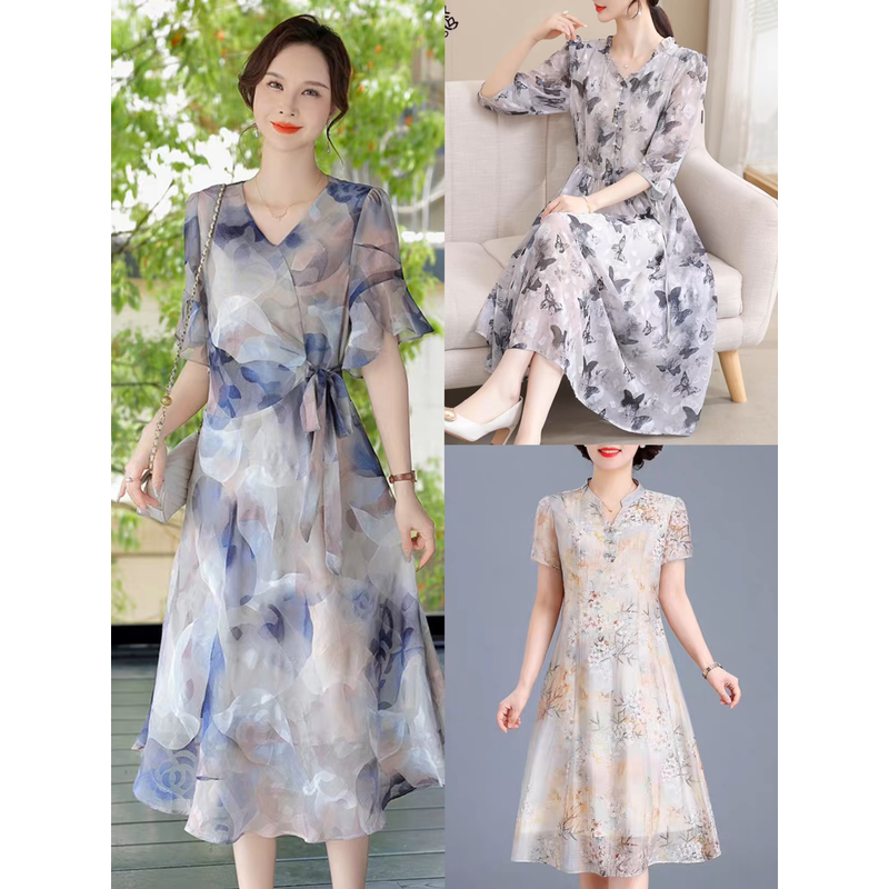 C701-800气质淑女连衣裙显年轻