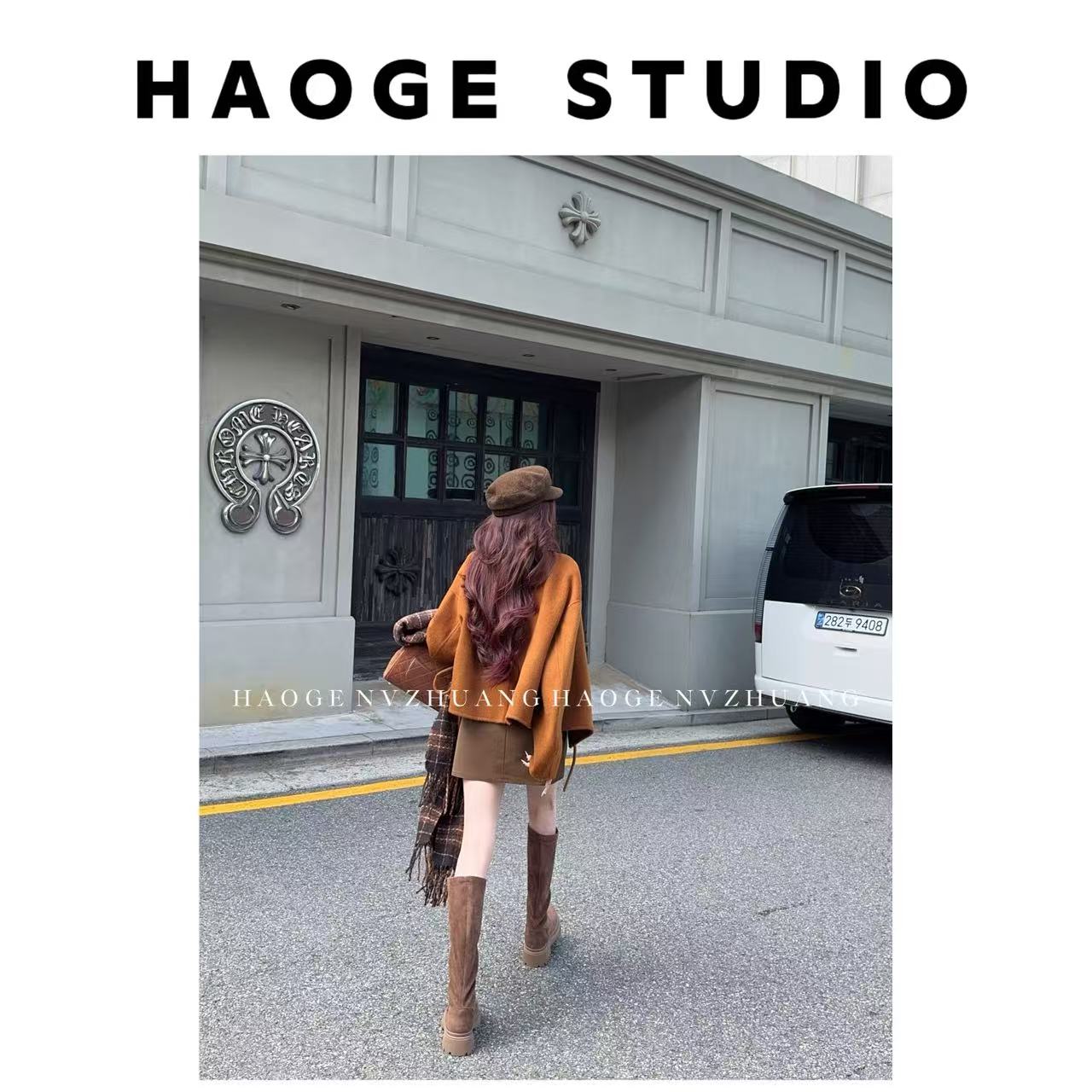 浩哥严选●奶糖可莉HGQ5WT3323A全羊毛大衣外套预短款时尚气质百搭