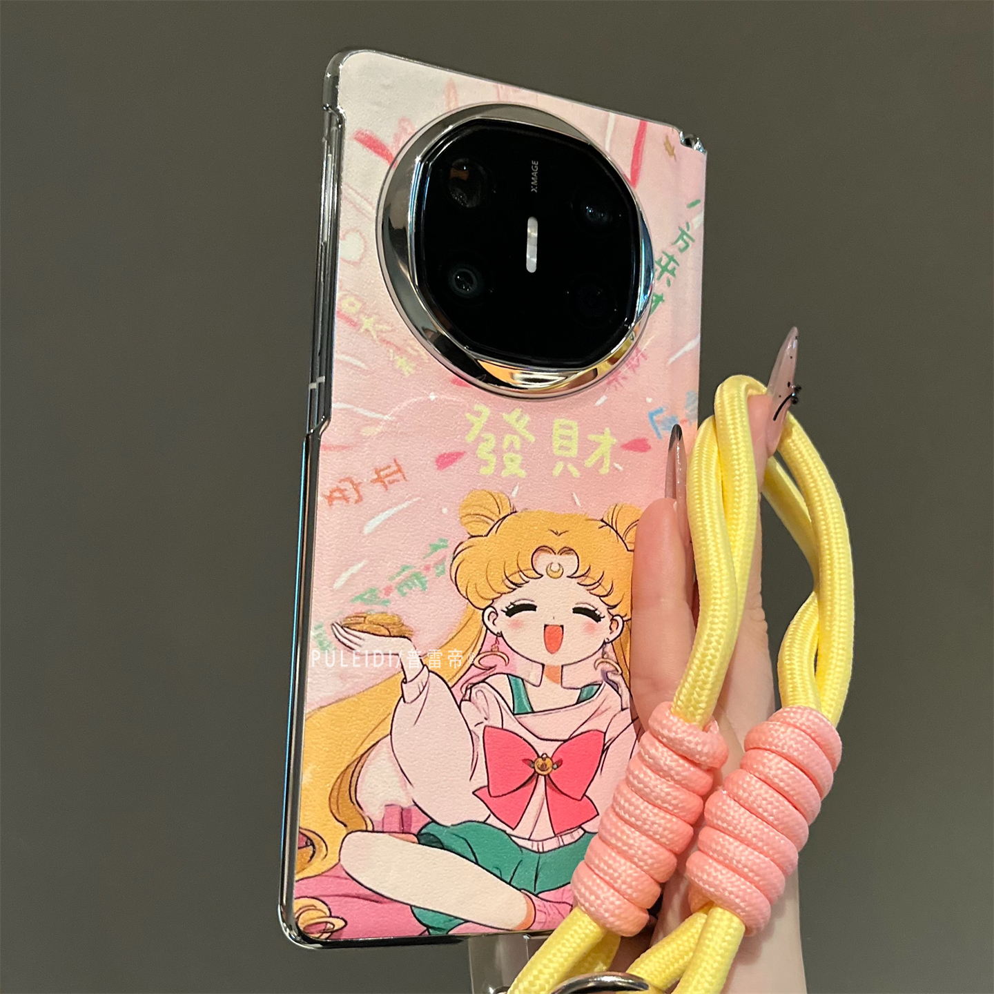 發財美少女适用华为MateX7典藏版折叠屏手机壳MateX6/X5/X3可爱风