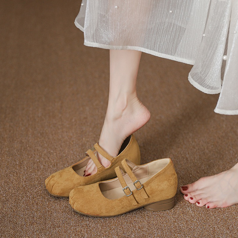 玛丽珍鞋女款爆款2025新款轻奢鞋子女款网红款百搭小众鞋子小皮鞋