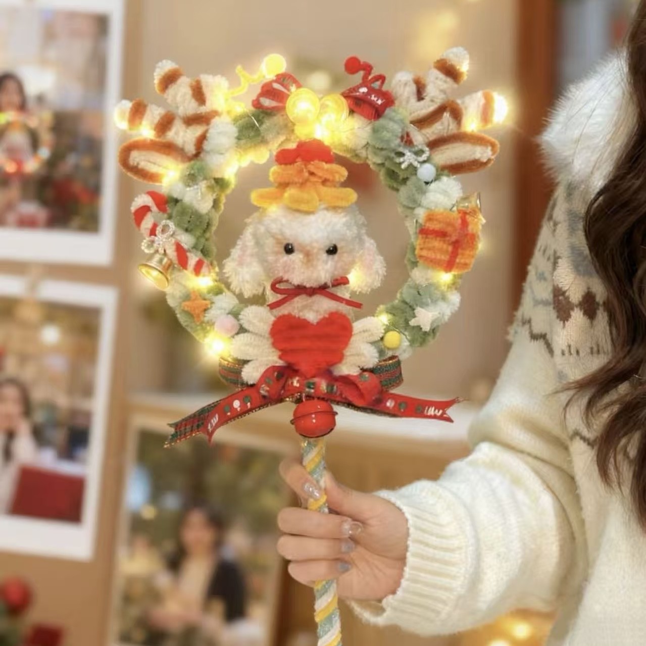 圣诞节礼物魔法棒扭扭棒圣诞树手工diy材料平安夜送闺蜜女友礼DDD