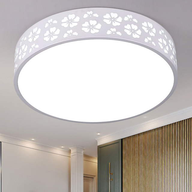 简约现代led圆形吸顶灯田园客厅卧室餐厅书房灯房间阳台门厅过道