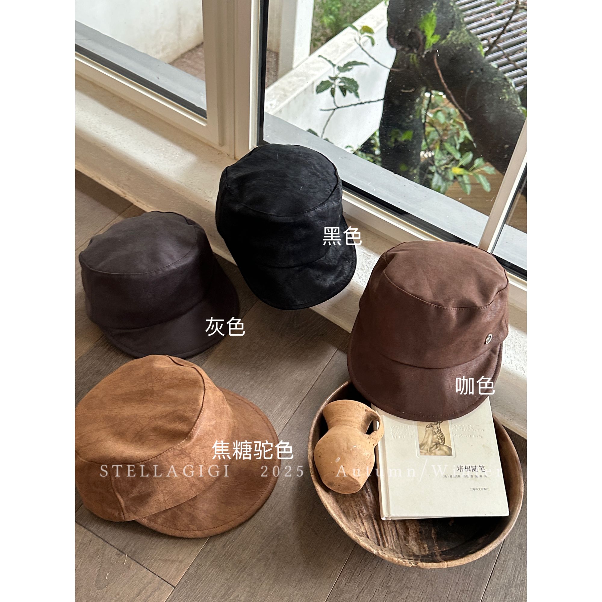 SG / 郭幂幂 AW 秋季新款 字母小标显脸小平顶马术帽M-20251626