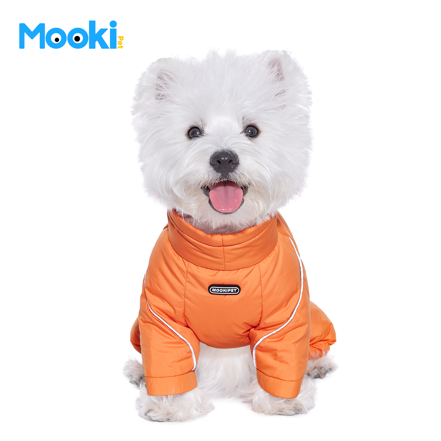 mookipet宠物狗狗衣服冬季雪纳瑞冲锋四脚羽绒服白鸭绒外套保暖