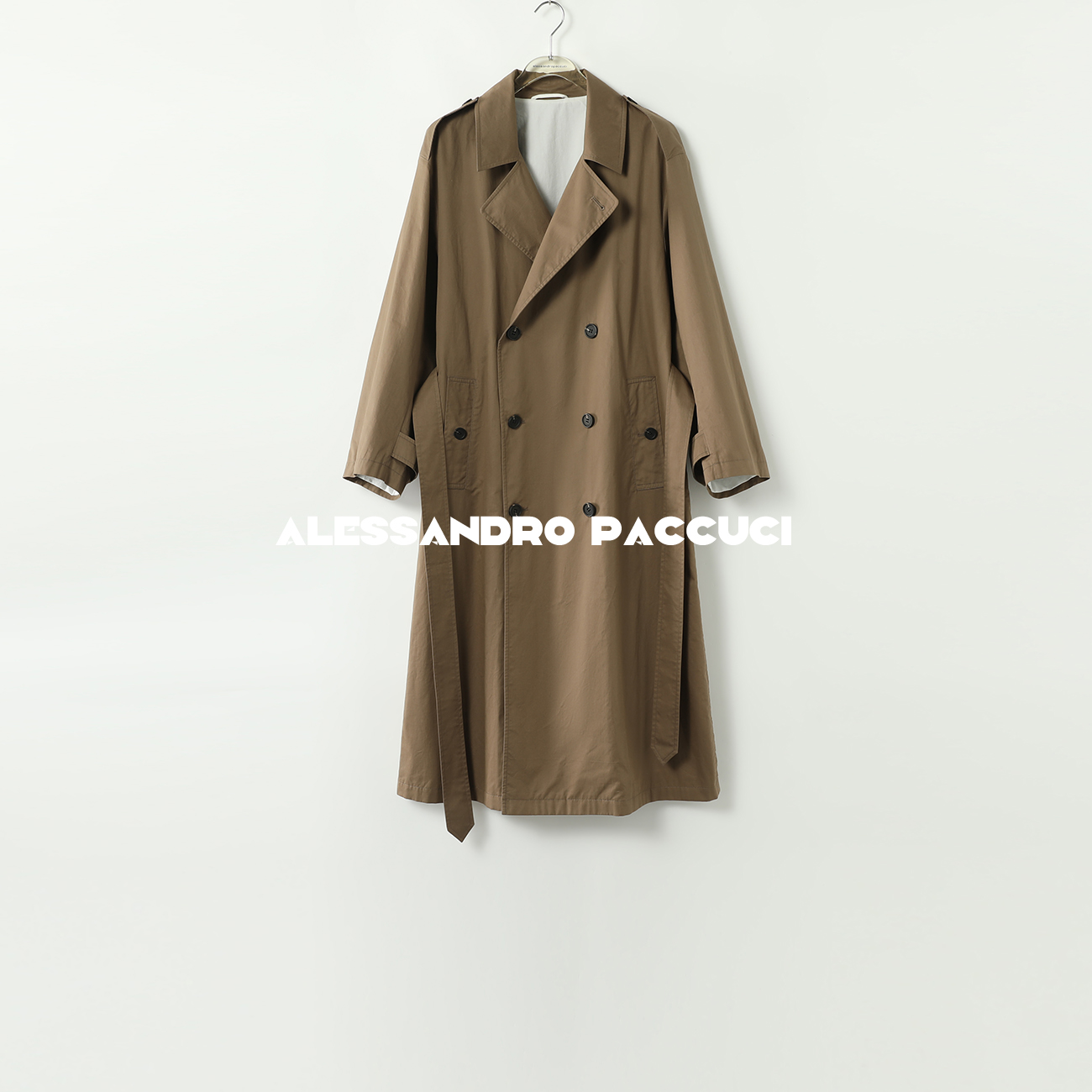 AP洛哥43008FY【晚秋】廓形大翻领双排扣ROW风 时尚风衣外套 春秋