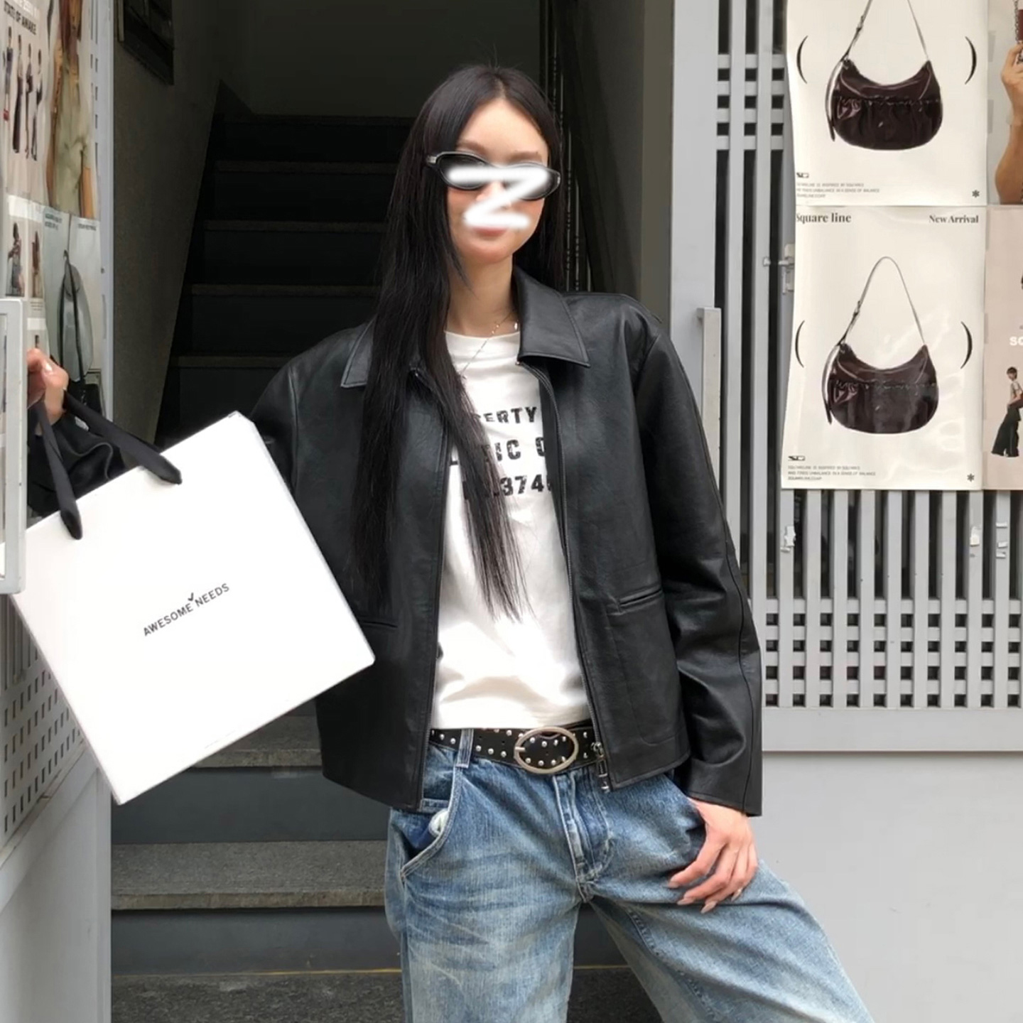 黑色皮衣外套女秋季2025新款朋克风独特超好看高级感气质夹克外套