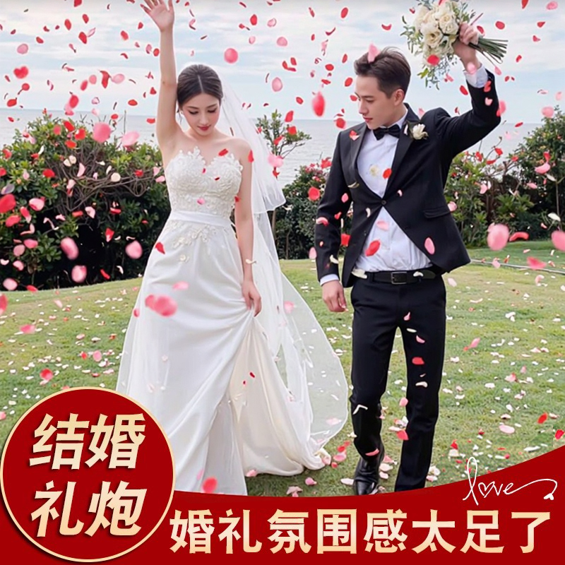 花瓣雨手持礼炮筒星河璀璨礼炮结婚婚礼专用手拧式礼花筒氛围礼炮