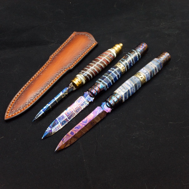 高品质艾格林马赛克茶刀撬茶工具茶剑茶针茶道工具收藏刀精美刀