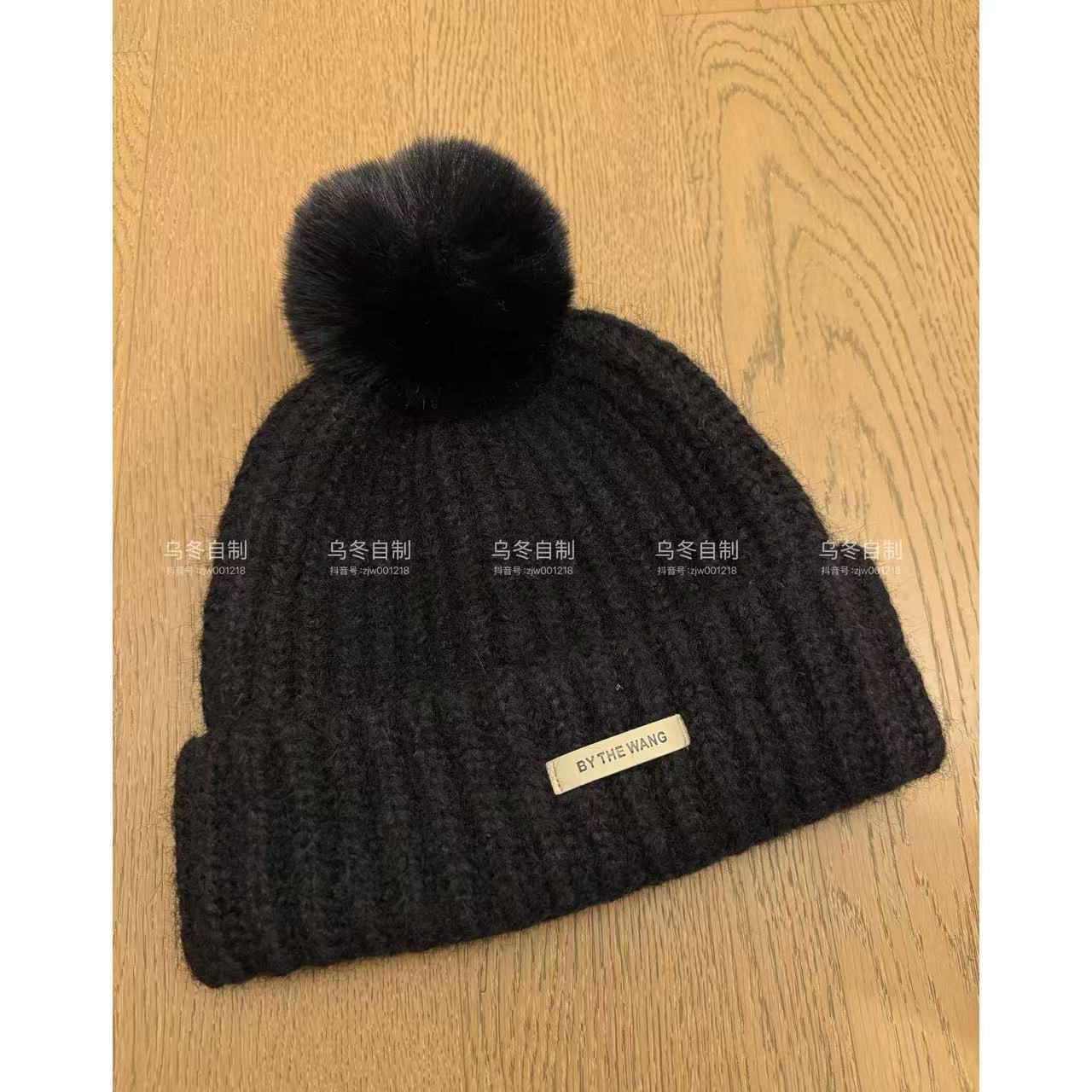【乌冬自打版】毛线帽～毛球不可拆卸 高弹力～大头围可戴～