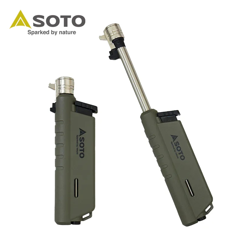 SOTO日本伸缩点火器防风打火机户外露营点火机点灯器ST487
