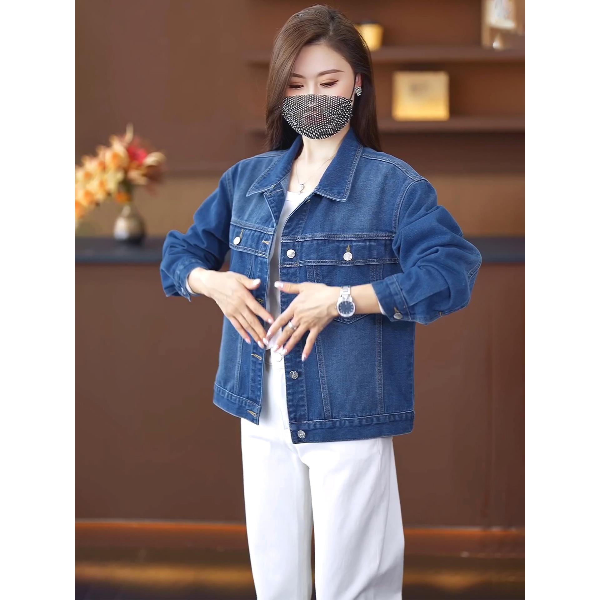 韩版百搭牛仔外套女短款春秋季宽松休闲显瘦小个子长袖夹克上衣潮