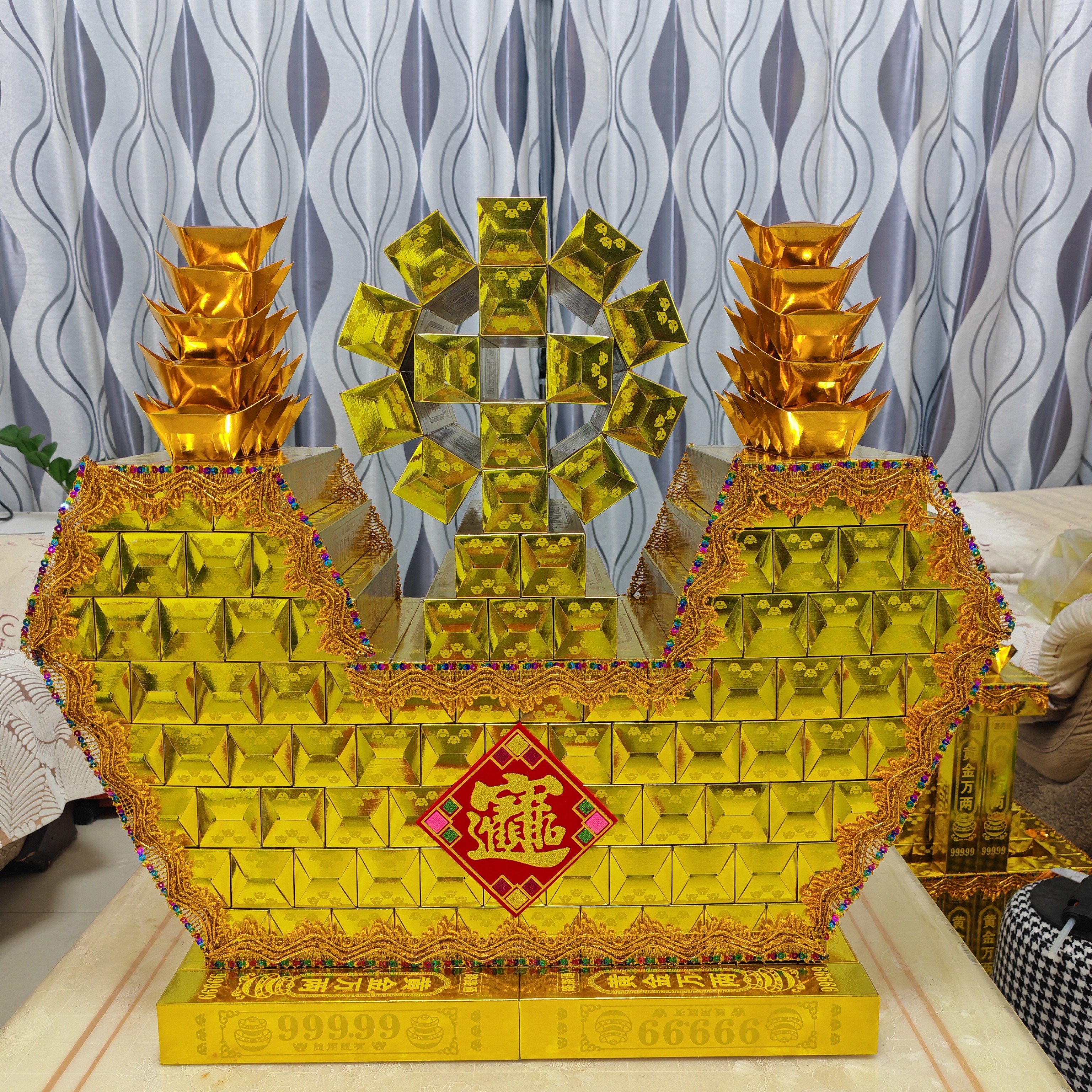 招财进宝手工折纸材料山半成品带教程手工DIY材料包工具需自备