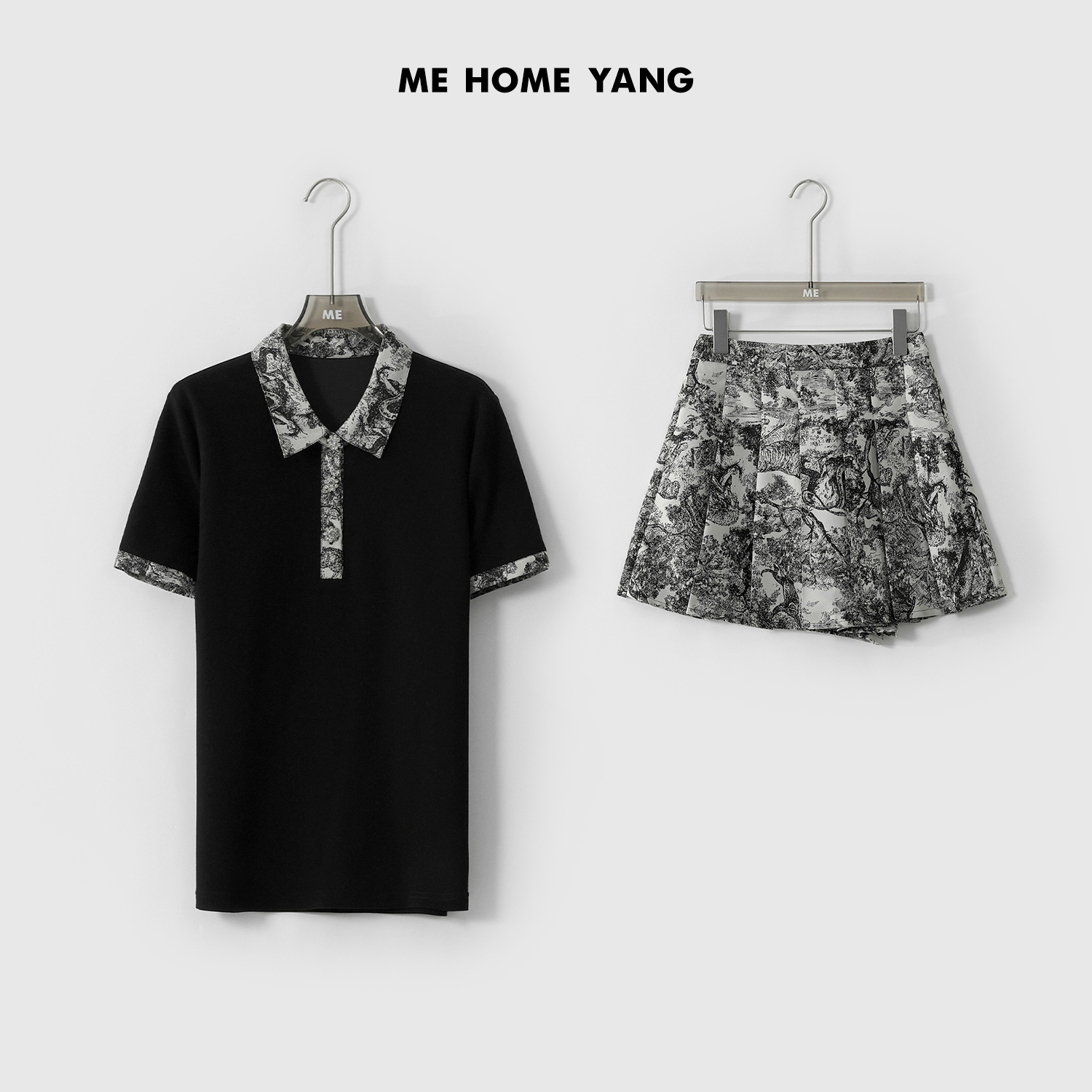 ME【动物丛林套装】夏季女士显瘦新款时尚百搭两件套MEQS4874