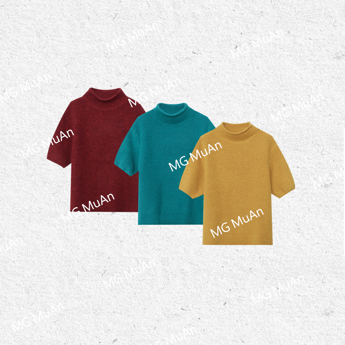 【油画T】“油画系列”定制330克宽松上衣半袖针织打底女DG3-088-1