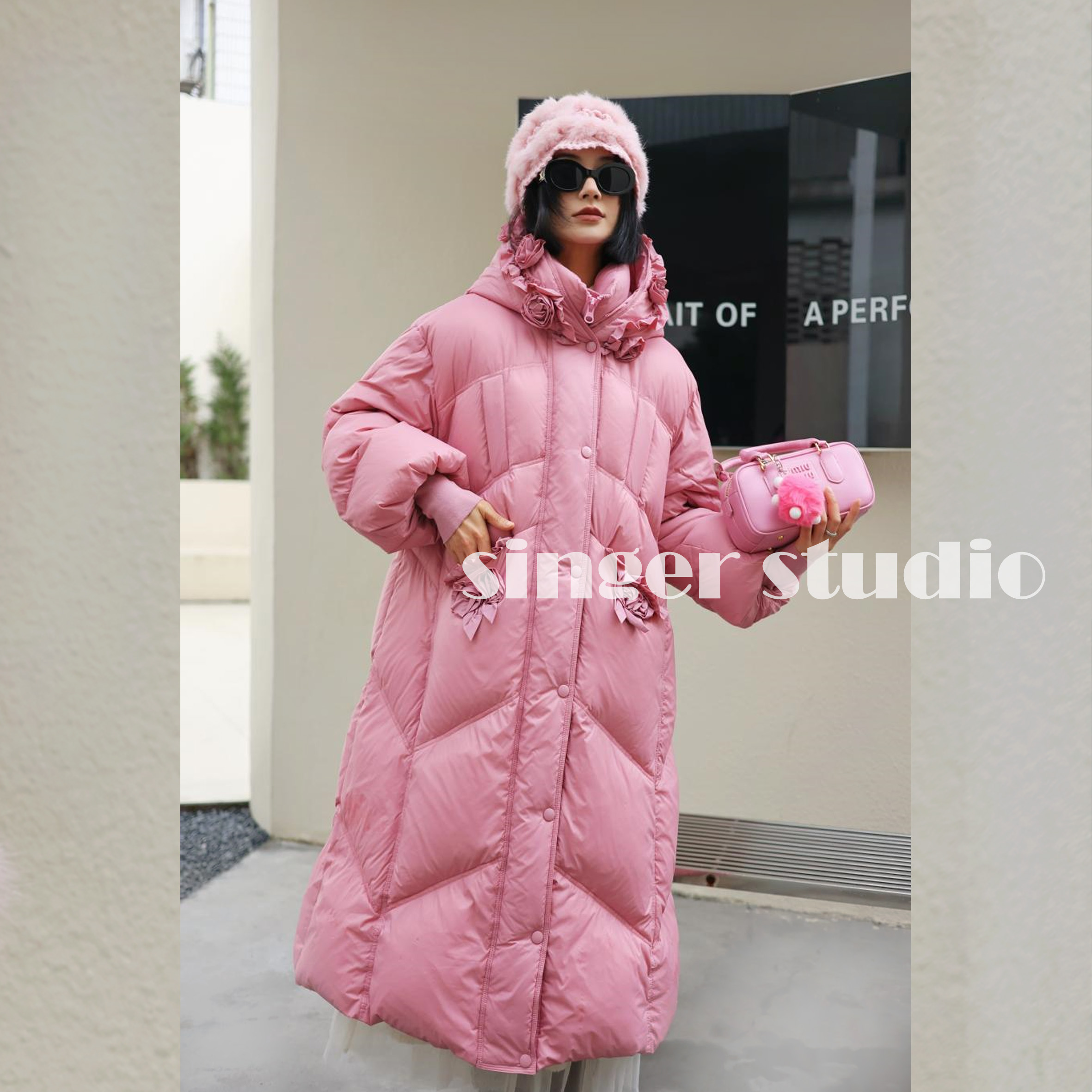 【华尔兹】冬季新款时尚百搭直充保暖女士长款保暖羽绒服251P285