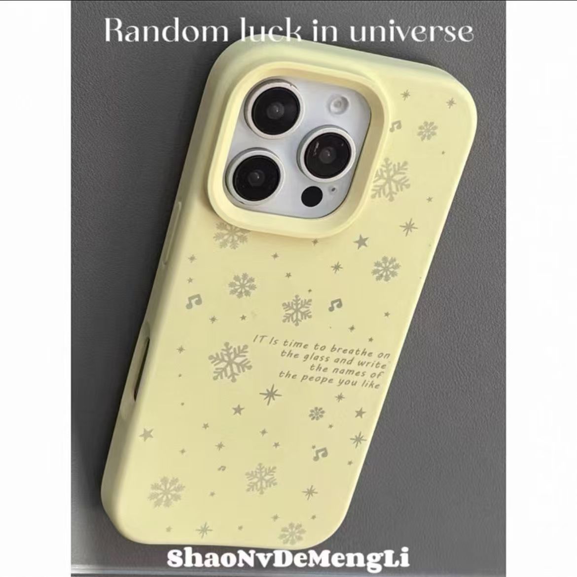 ins风雪花糯米壳适用苹果17/16promax手机壳iphone15/14卡通13/12