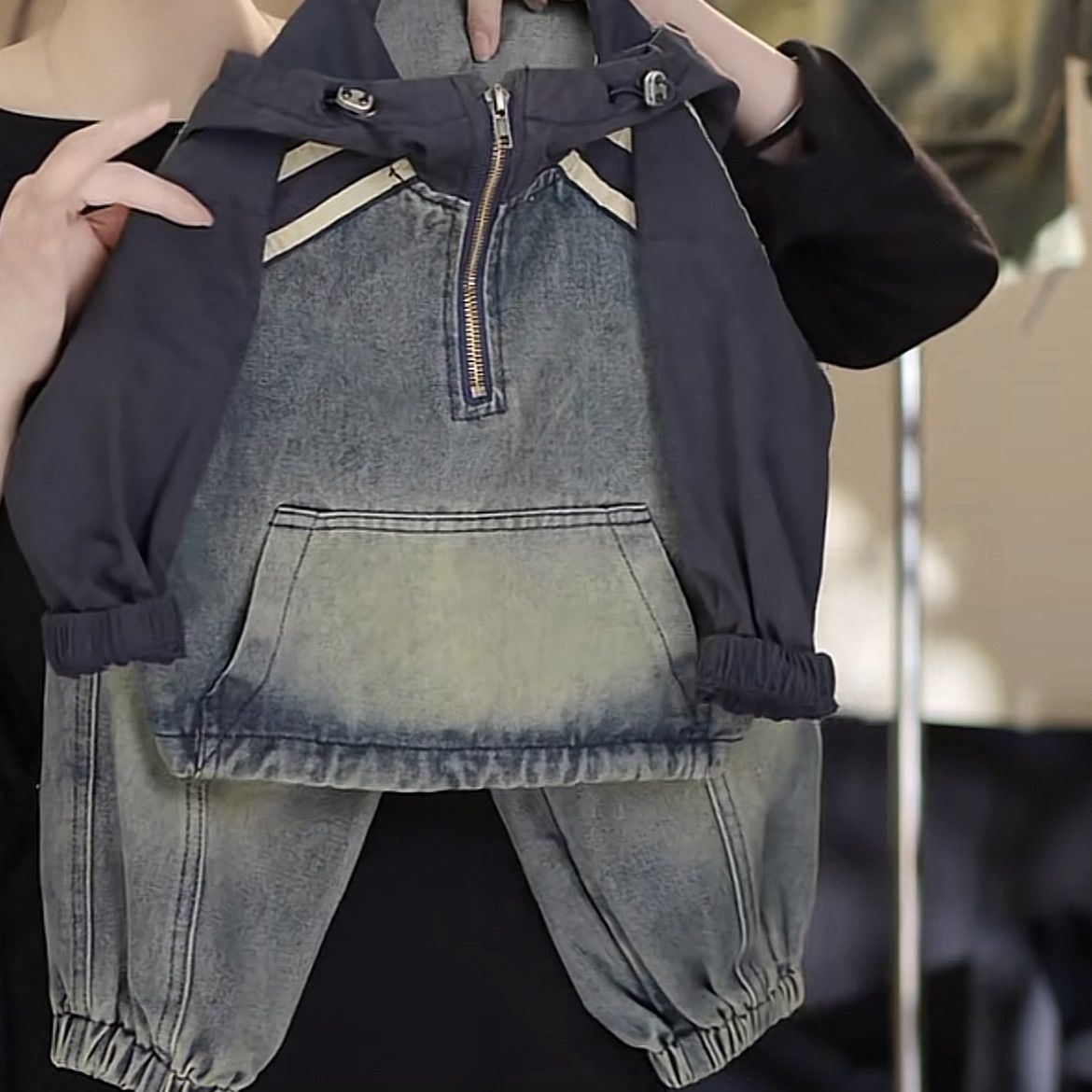 2025春季 新品萌娃穿搭潮流长袖男童女童儿童套装