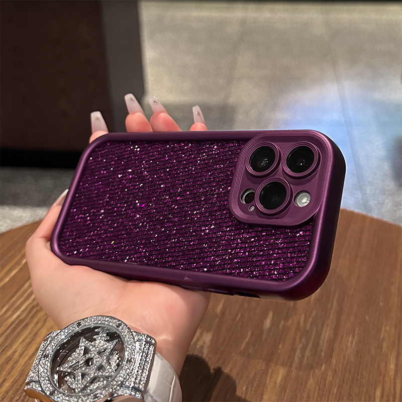 闪紫适用iPhone16华为OPPO小米17配件VIVO苹果15Promax天眼手机壳