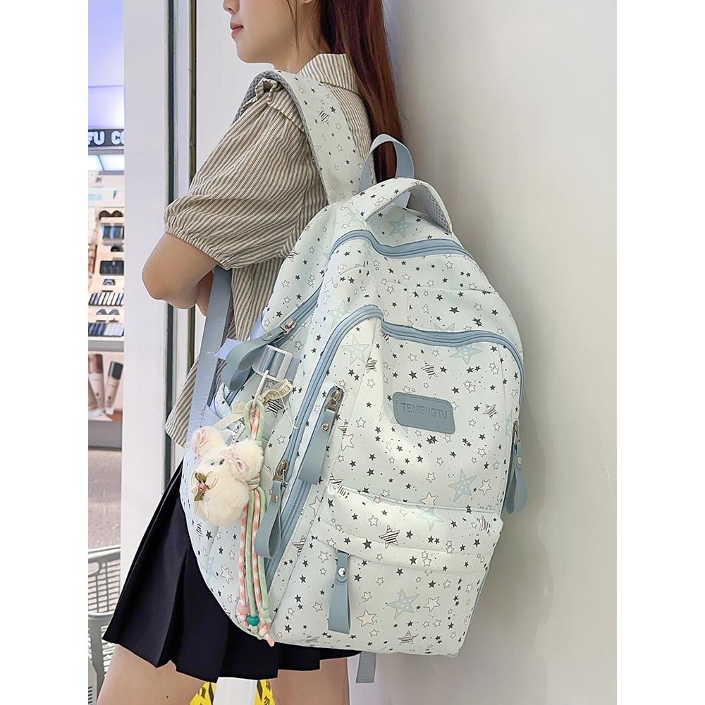 （当日发）学院风可爱书包初中生女生高中学生双肩包大学生旅行背包