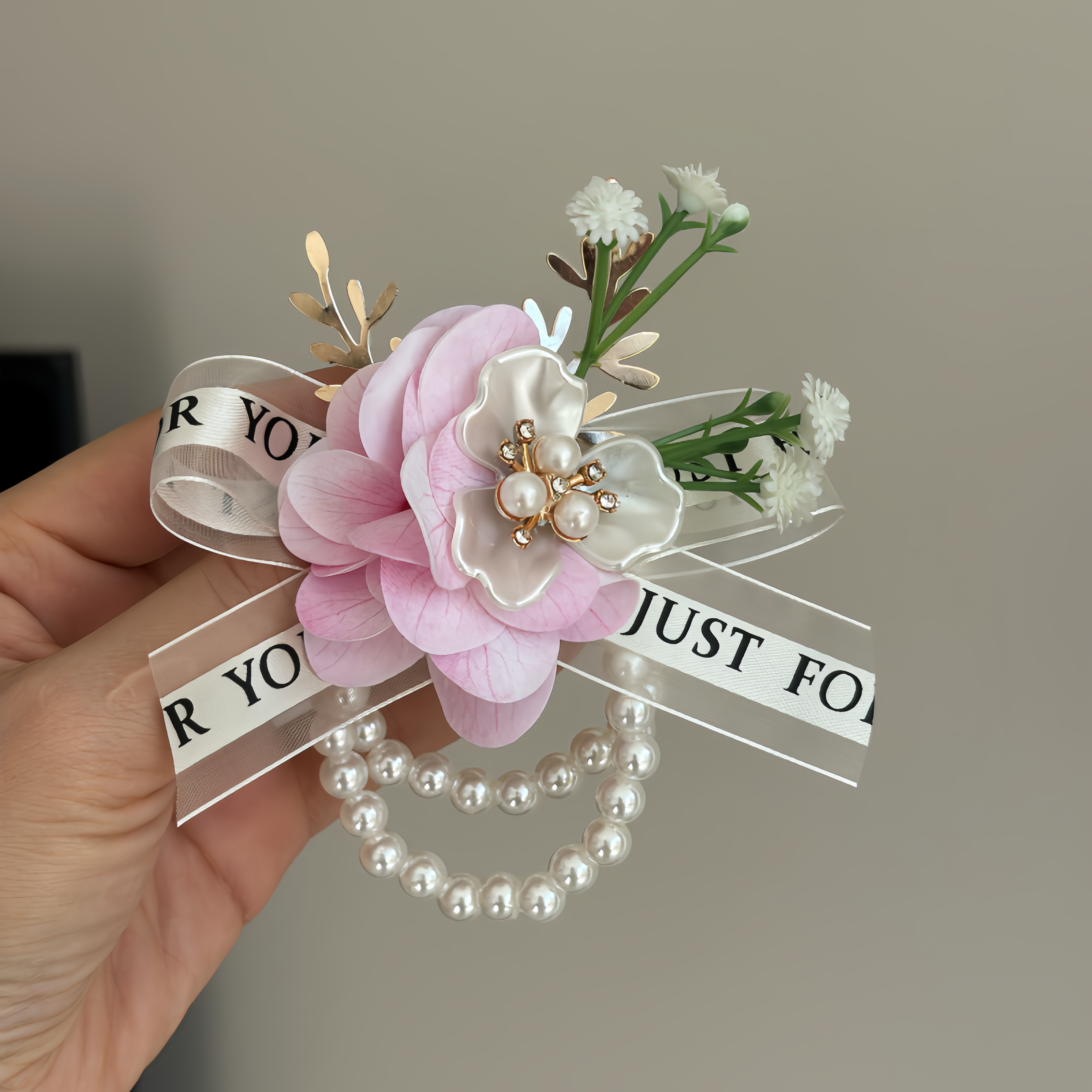 高级感伴娘手腕花新娘手腕花结婚伴郎胸花姐妹团手花