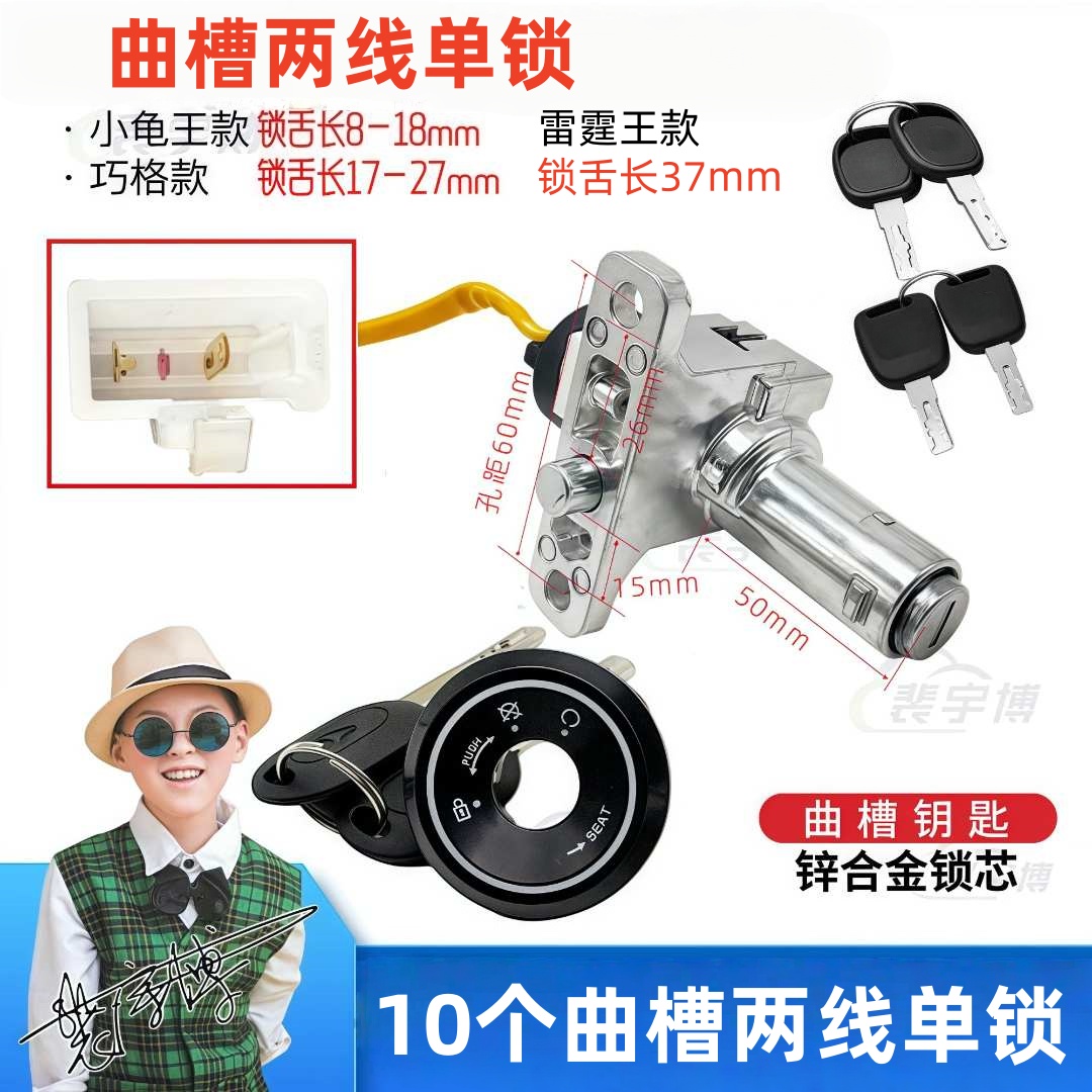 【10个】普通钥匙电门锁