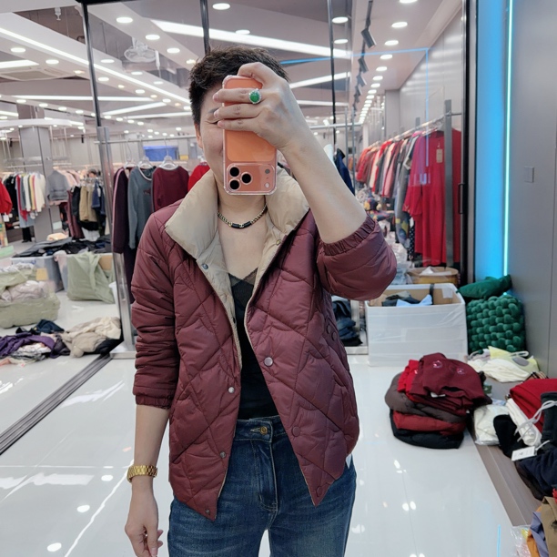 新款棉服3色撞色内里超轻超暖外套001品