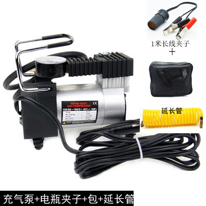 车载充气泵大功率金属铜芯车载打气泵车用汽车轮胎快速电动打气机