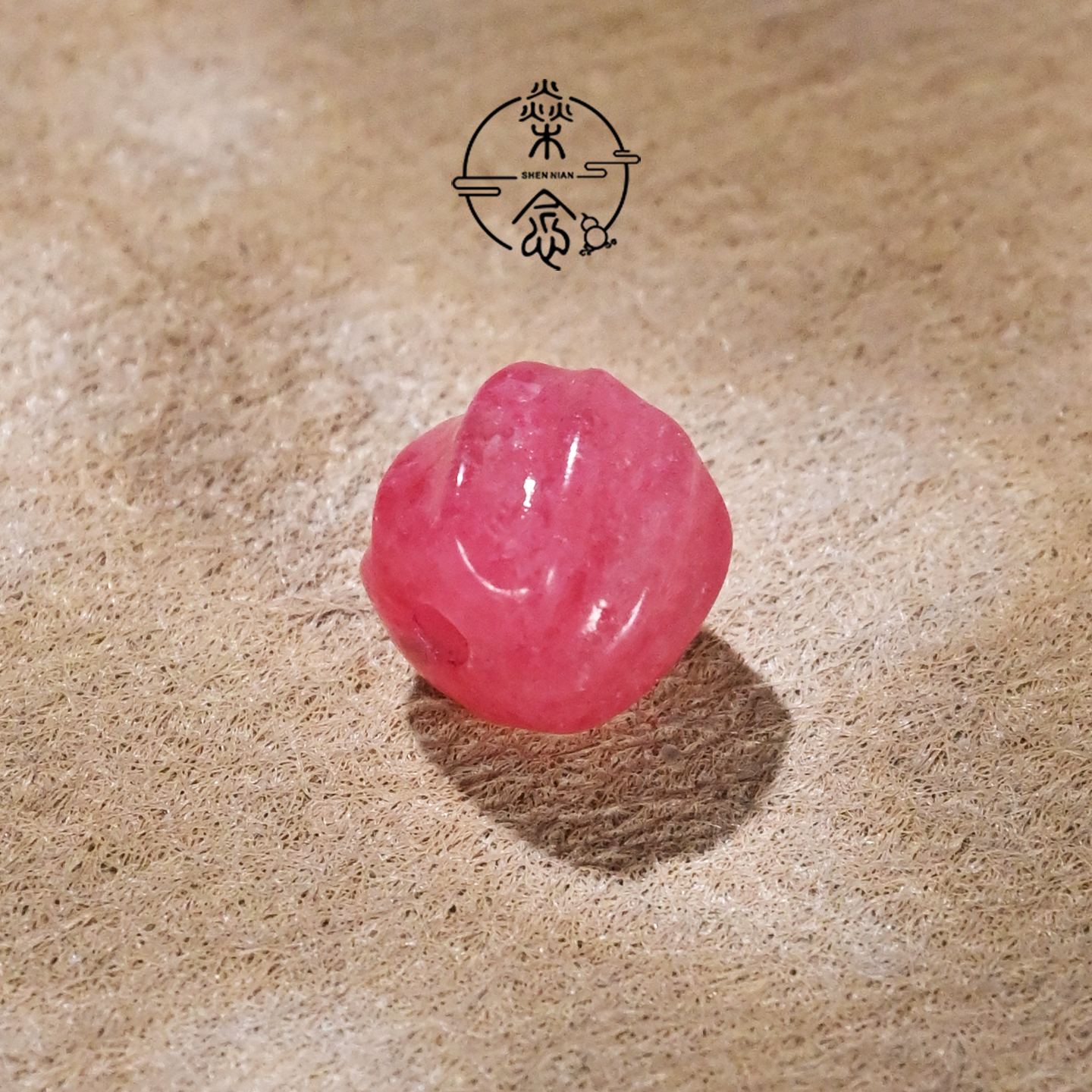 8/10MM天然樱花雨玉化透体蔷薇辉石扭扭老型桶珠手串DIY文玩配饰