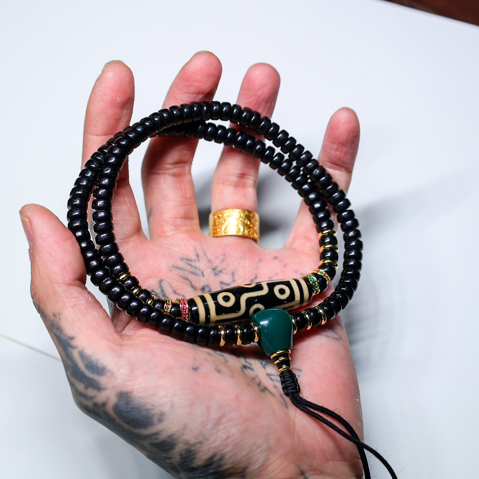 【耀】九凤朝阳·新款黑金椰蒂珠串·手持把件颈饰