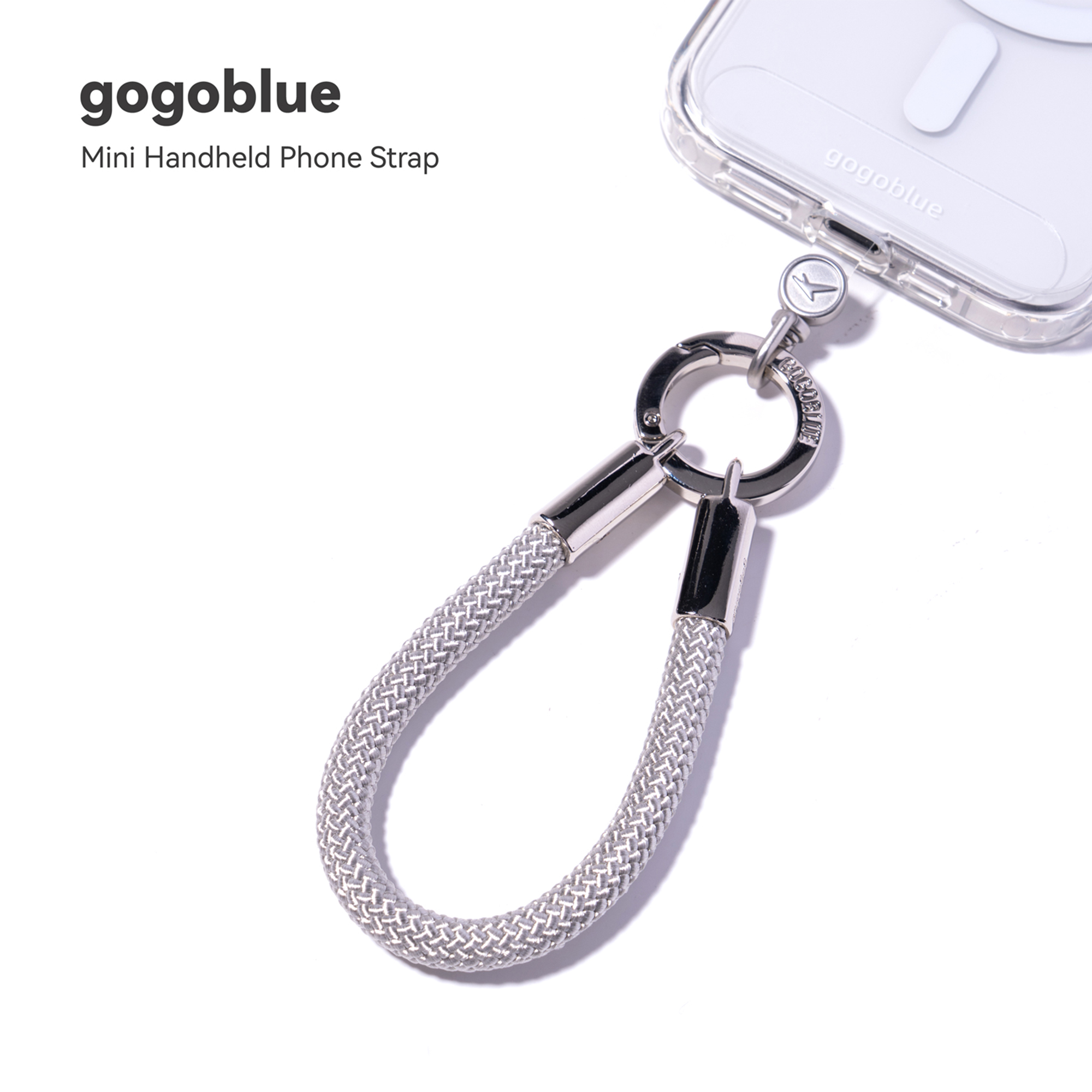 gogoblue超短款手指绳7mm手机挂绳钥匙扣多功能百搭手提绳