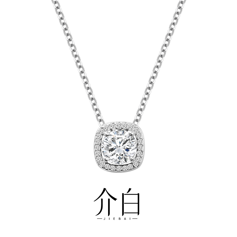 铜合金锆石项链 七夕礼 方糖公主简约欧若精灵风项链