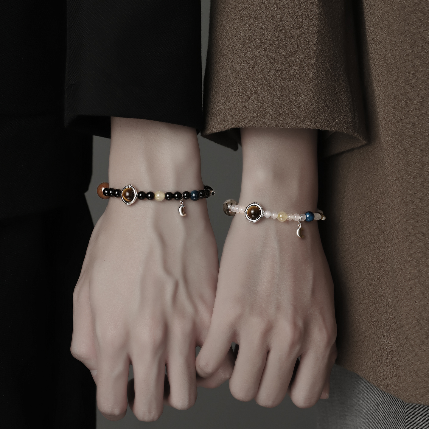 925银手链 情侣手链一对原创星际浪漫手串女礼物送男友FJ501519