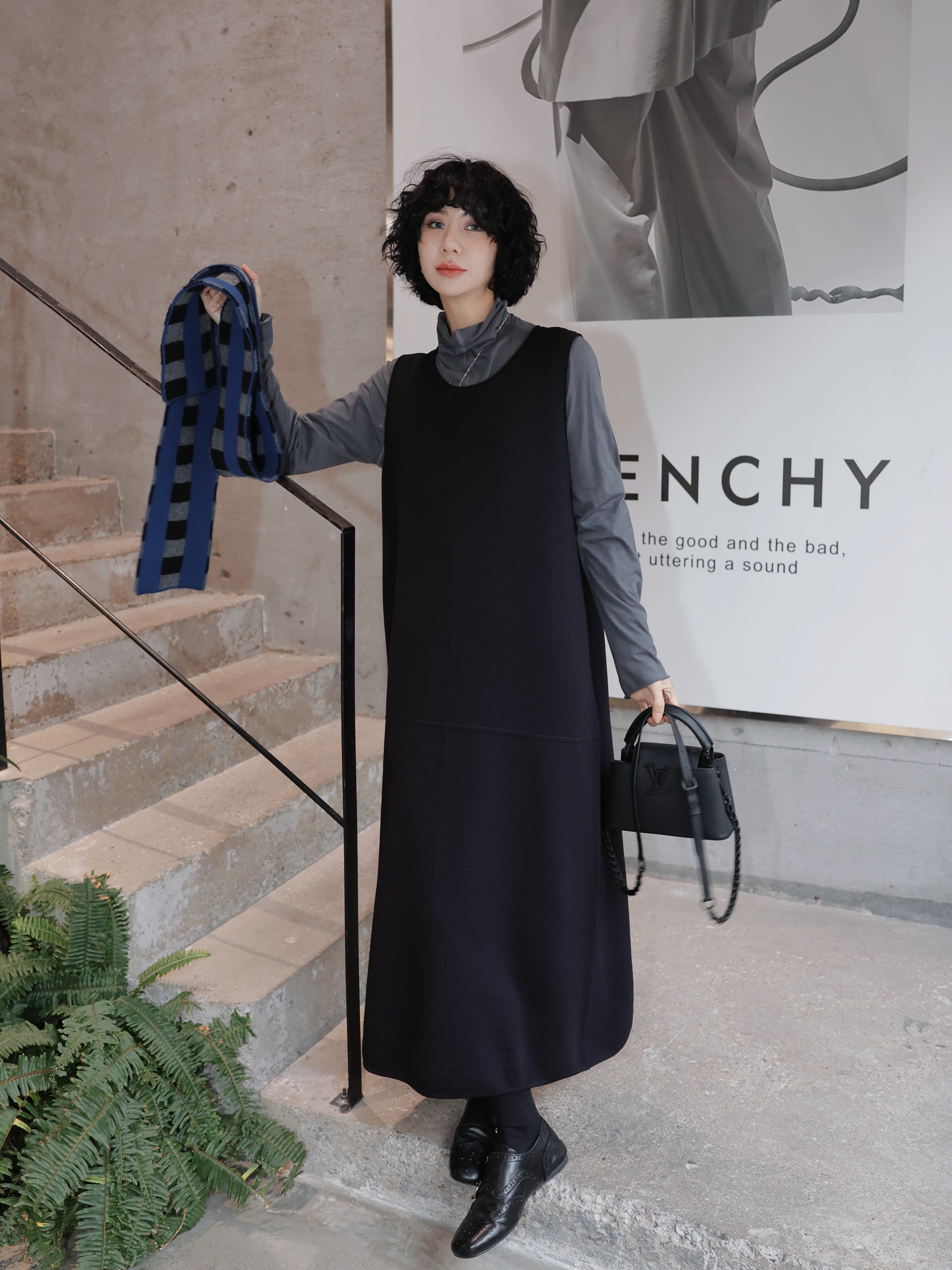 TT设计师【清霜醉】时尚高级感气质百搭宽松连衣裙TT191415